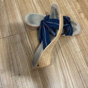 Women's Blue Wedge Sandals